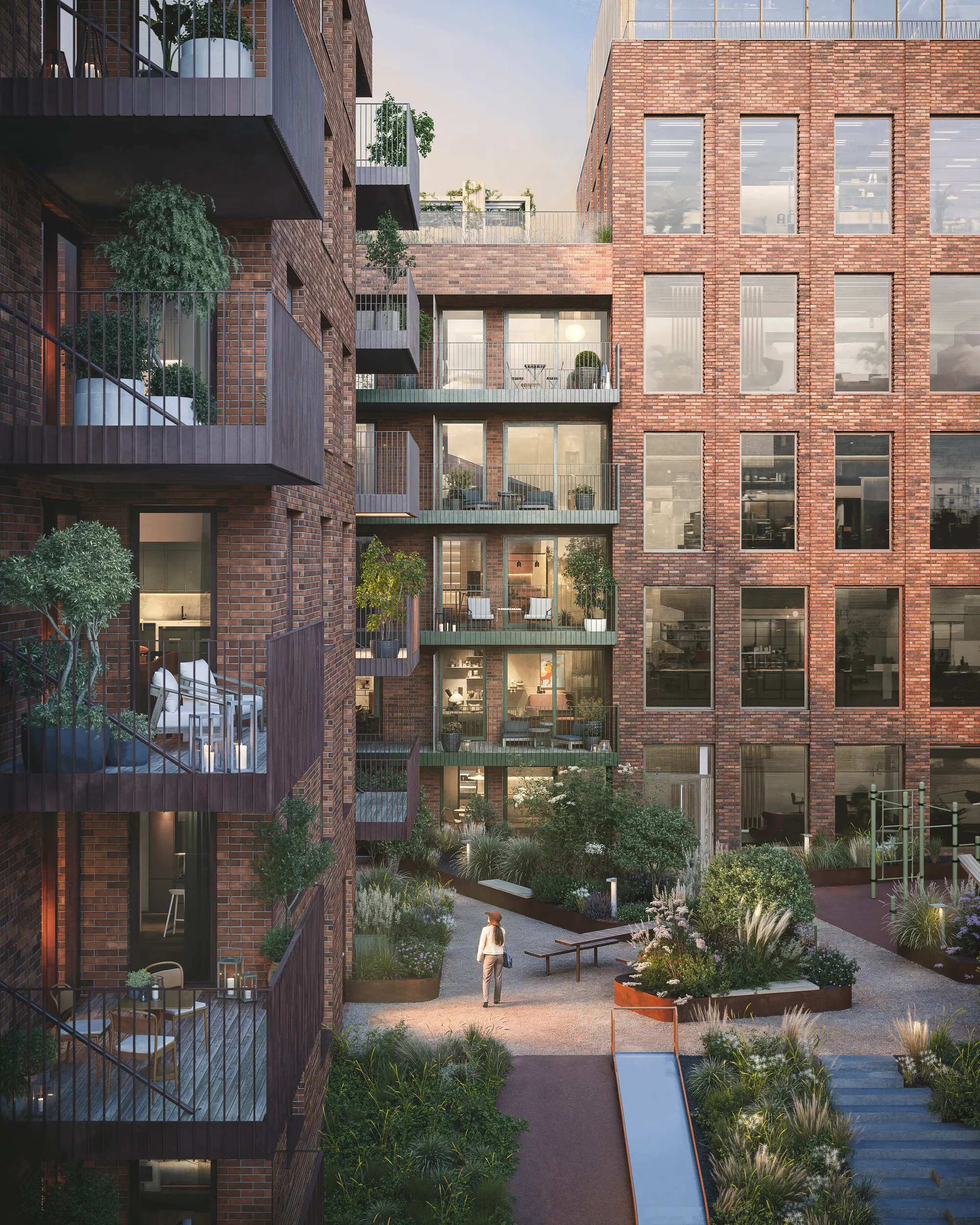 Dusk exterior render