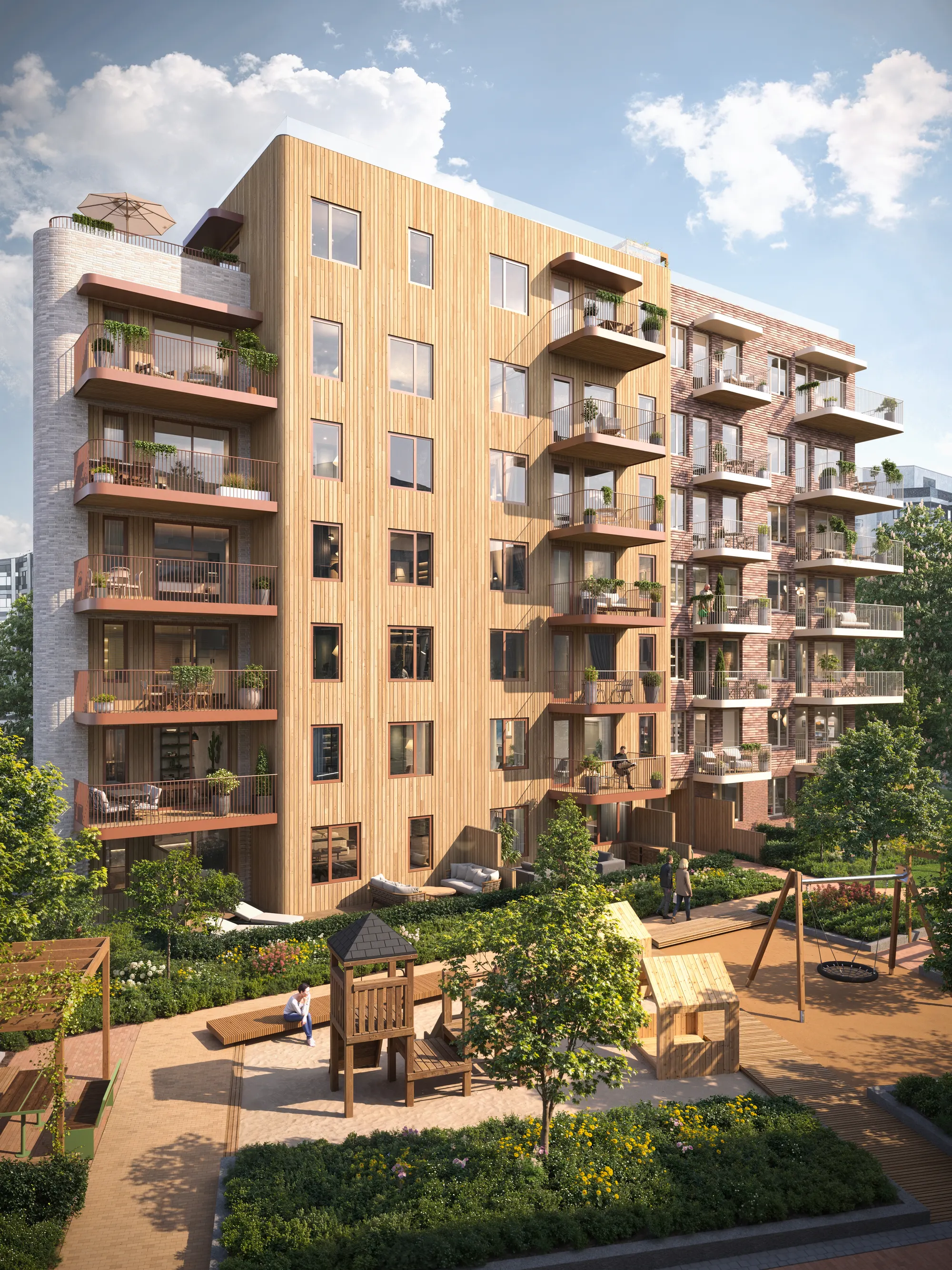 Evening exterior render